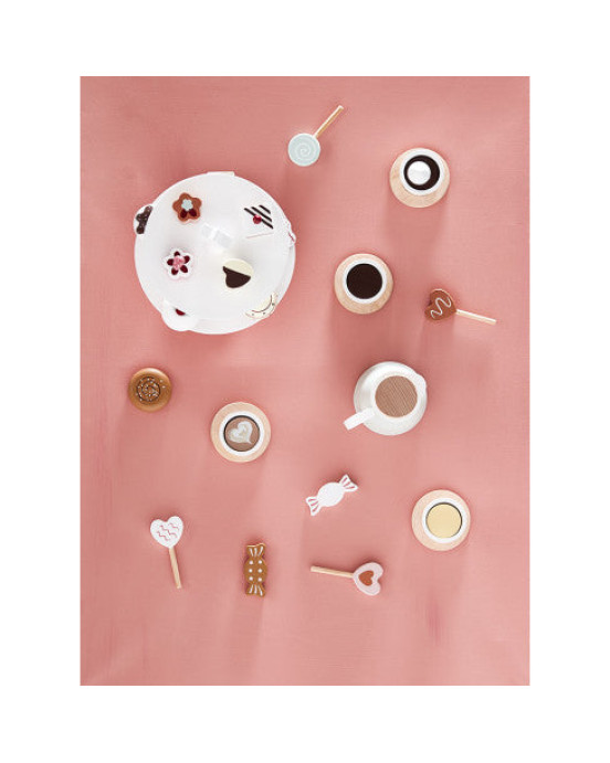 KIDS CONCEPT. Σετ 9 ξύλινα κεκάκια