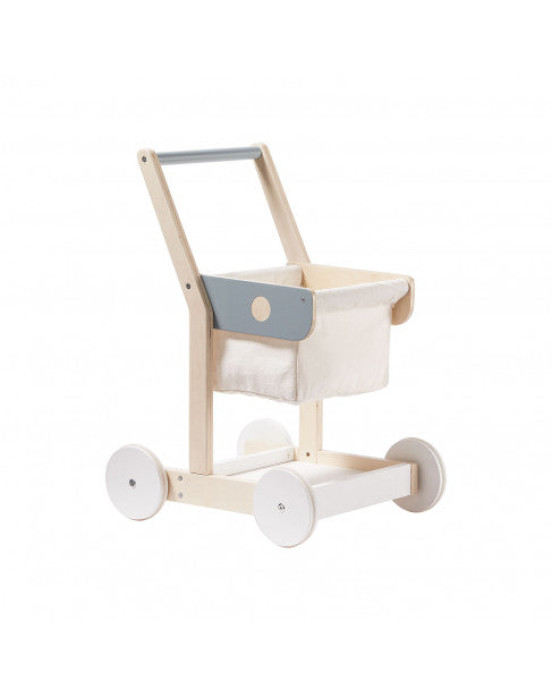 KIDS CONCEPT. Ξύλινο καρότσι για ψώνια
