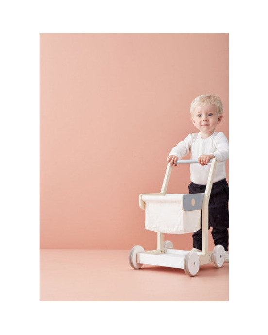 KIDS CONCEPT. Ξύλινο καρότσι για ψώνια