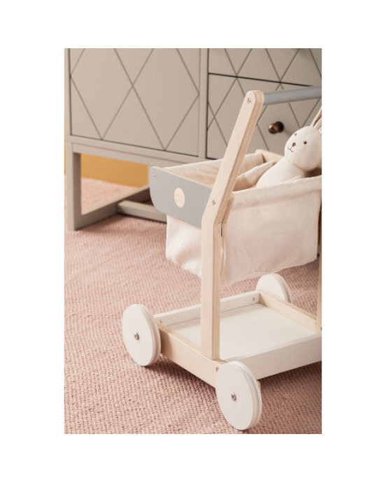 KIDS CONCEPT. Ξύλινο καρότσι για ψώνια