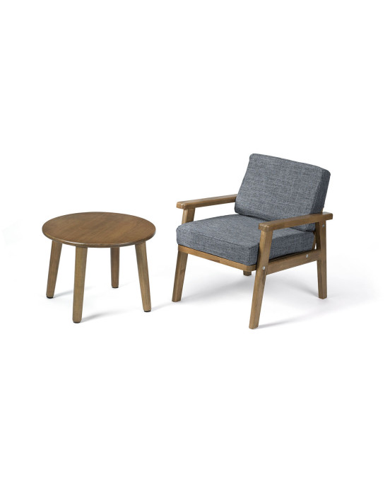 KIDS CONCEPT. Τραπεζάκι ξύλινο (καφέ)