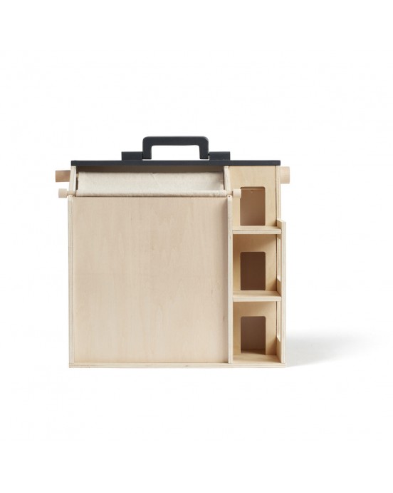 KIDS CONCEPT. Ξύλινο κουκλόσπιτο με φιγούρες και έπιπλα (φυσικό)