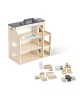 KIDS CONCEPT. Ξύλινο κουκλόσπιτο με φιγούρες και έπιπλα (φυσικό)