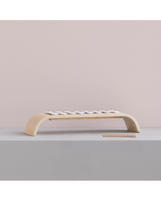 KIDS CONCEPT. Ξυλόφωνο-τόξο από κόντρα πλακέ (λευκό)