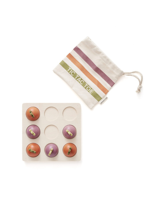 KIDS CONCEPT. Ξύλινο παιχνίδι τρίλιζα με λαχανικά