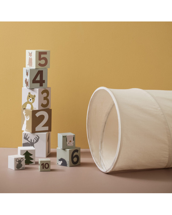 KIDS CONCEPT. Υφασμάτινο τούνελ παιχνιδιού 150εκ (λευκό)