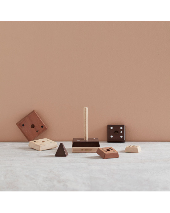 KIDS CONCEPT. Ξύλινη πυραμίδα στοίβαξης NEO