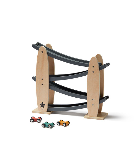 KIDS CONCEPT. Ξύλινη διαδρομή για αυτοκινητάκια AIDEN (φυσικό-γκρι)