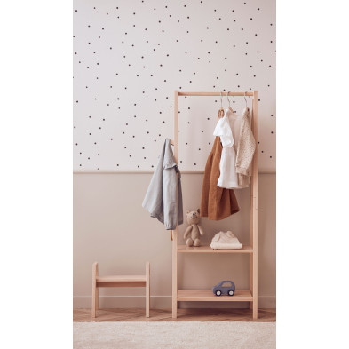 KIDS CONCEPT. Σταντ ρούχων SAGA (φυσικό)