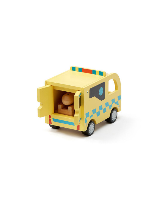 KIDS CONCEPT. Ξύλινο ασθενοφόρο AIDEN