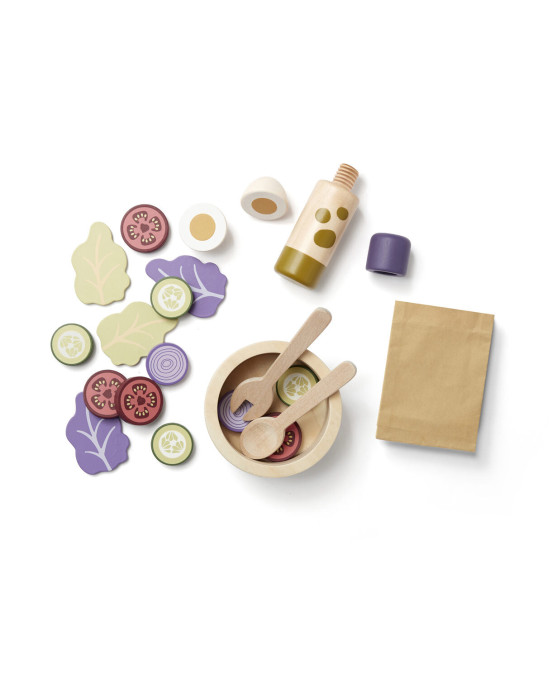 KIDS CONCEPT. Ξύλινο σετ σαλάτας KID'S HUB