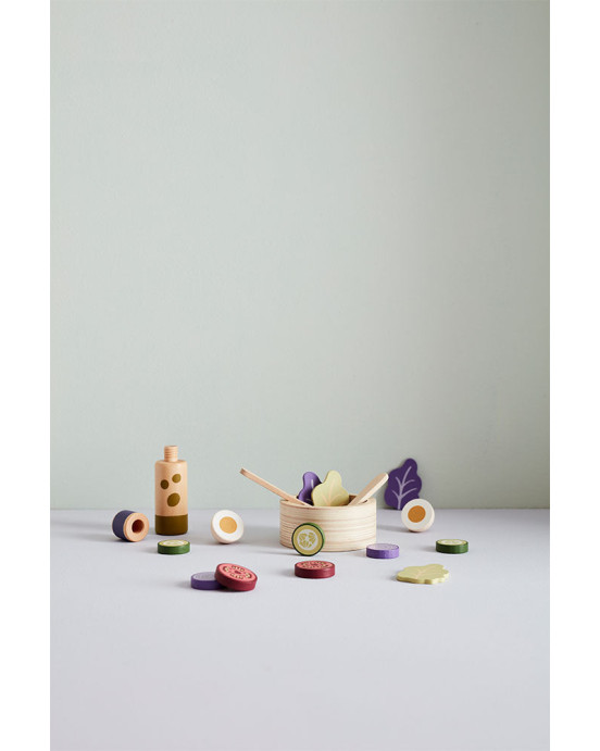 KIDS CONCEPT. Ξύλινο σετ σαλάτας KID'S HUB