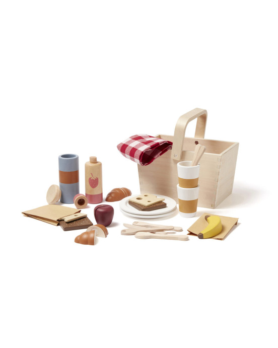 KIDS CONCEPT. Σετ πικ-νικ με ξύλινα αξεσουάρ KID'S HUB