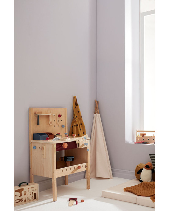 KIDS CONCEPT. Ξύλινος πάγκος εργαλείων KID'S HUB