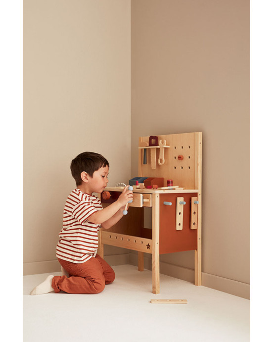 KIDS CONCEPT. Ξύλινος πάγκος εργαλείων KID'S HUB