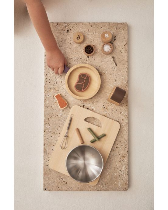 KIDS CONCEPT. Ξύλινο καλαθάκι με τρόφιμα KID'S HUB