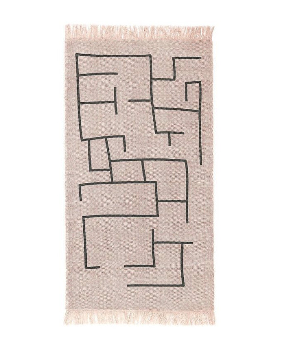 KIDS CONCEPT. Χαλί Geometric 130x90 (ροζ)