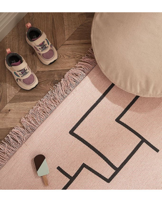 KIDS CONCEPT. Χαλί Geometric 130x90 (ροζ)