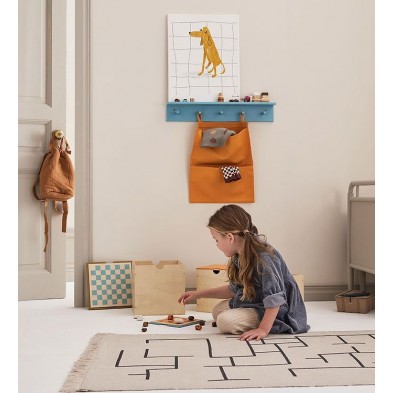 KIDS CONCEPT. Χαλί Geometric 130x90 (γκρι)