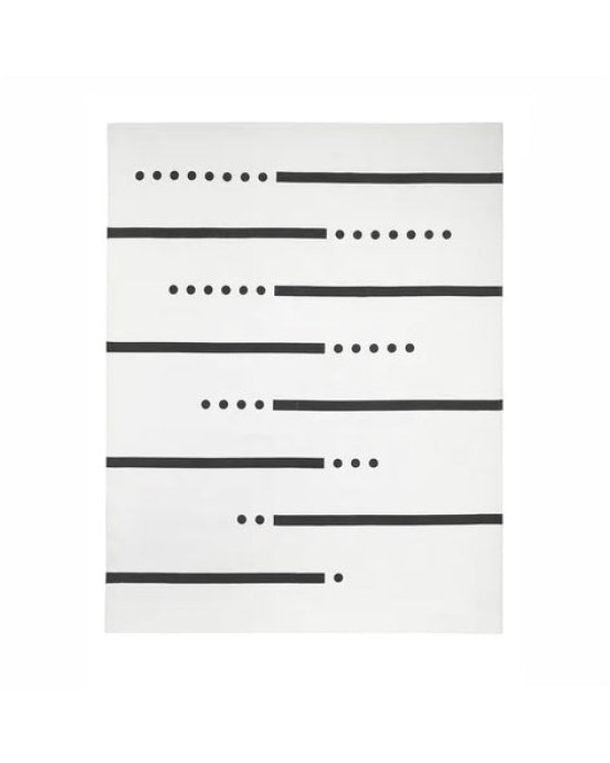 KIDS CONCEPT. Χαλί 130Χ160 (γκρι-λευκό)