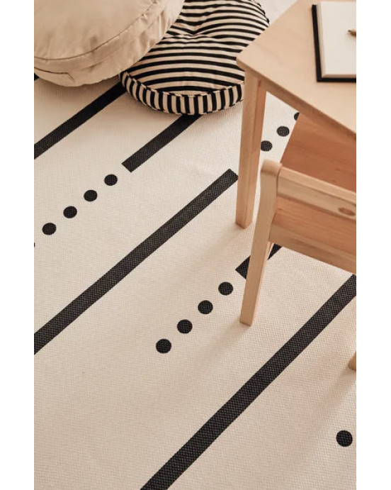 KIDS CONCEPT. Χαλί 130Χ160 (γκρι-λευκό)