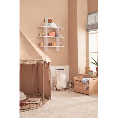 KIDS CONCEPT. Ξύλινο σπιτάκι πολυγωνικό Montessori (μπεζ)