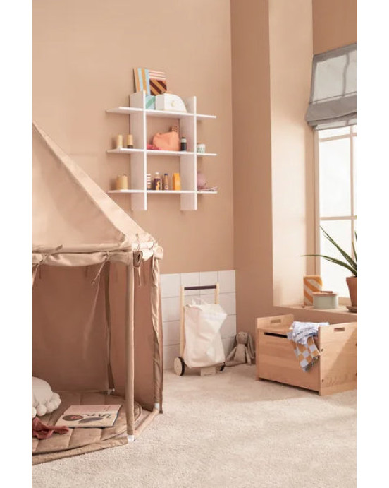 KIDS CONCEPT. Ξύλινο σπιτάκι πολυγωνικό Montessori (μπεζ)