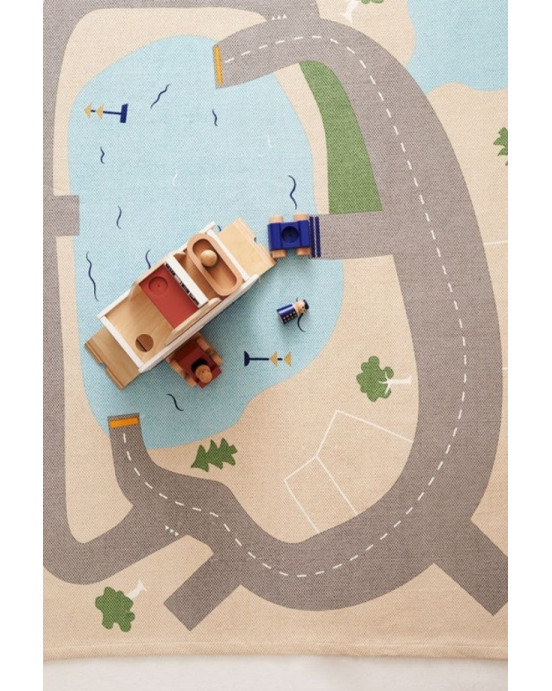 KIDS CONCEPT. Ξύλινο πλοίο με αυτοκίνητα AIDEN