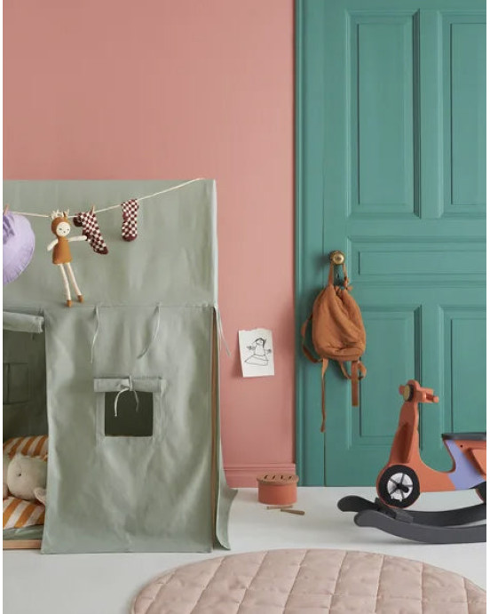 KIDS CONCEPT. Ξύλινο κουνιστό σκούτερ (λευκό)