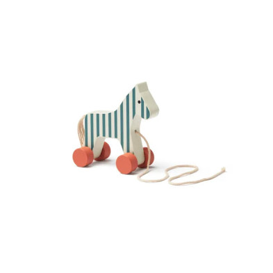 KIDS CONCEPT. Ξύλινη τρεχαλίτσα αλογάκι CARL LARSSON (ριγέ)