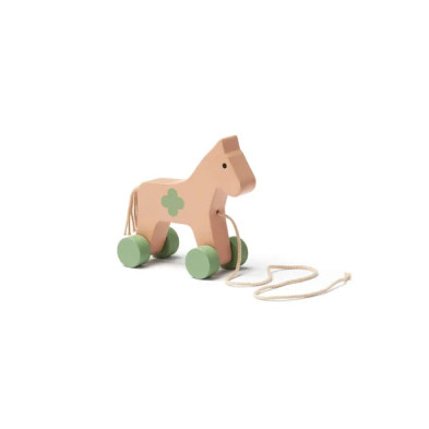 KIDS CONCEPT. Ξύλινη τρεχαλίτσα αλογάκι CARL LARSSON (ροζ)