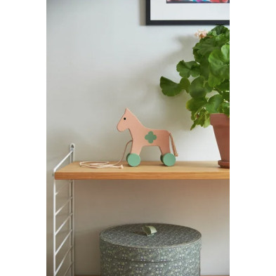 KIDS CONCEPT. Ξύλινη τρεχαλίτσα αλογάκι CARL LARSSON (ροζ)