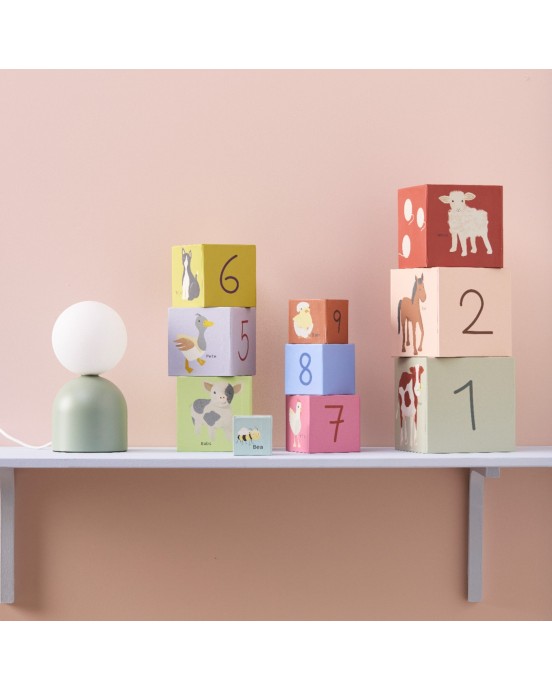 KIDS CONCEPT. Πυραμίδα ταξινόμης 10 κύβων με αρίθμηση Aiden