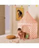 KIDS CONCEPT. Σκηνή παιχνιδιού Star (ροδακινί καρό)