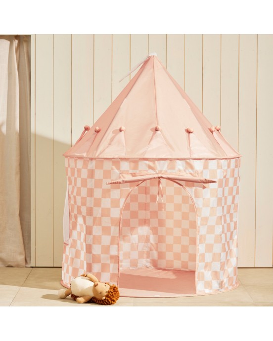 KIDS CONCEPT. Σκηνή παιχνιδιού Star (ροδακινί καρό)