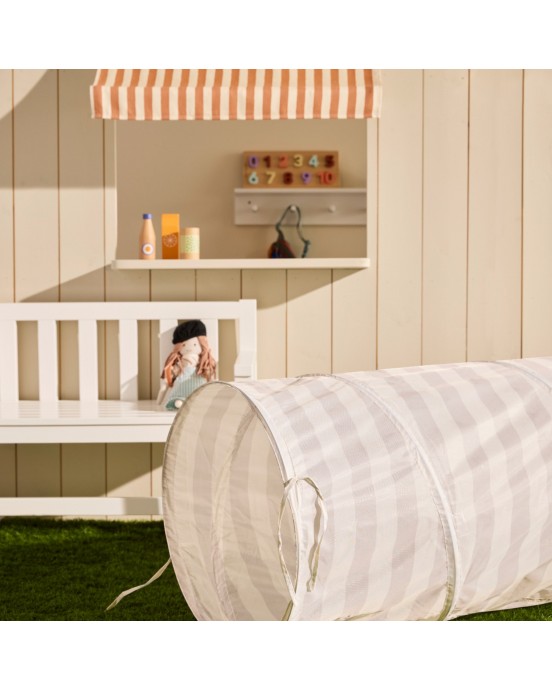 KIDS CONCEPT. Τούνελ παιχνιδιού Star (γκρι ριγέ)