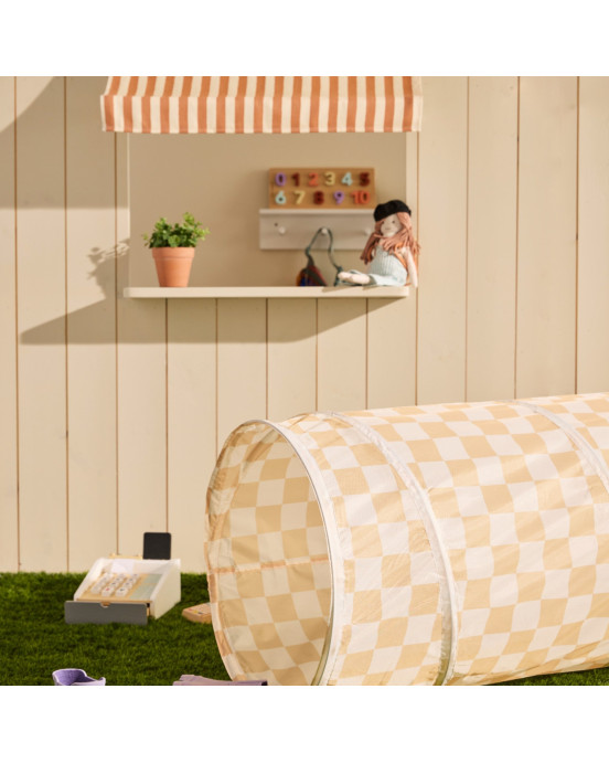 KIDS CONCEPT. Τούνελ παιχνιδιού Star (κίτρινο καρό)