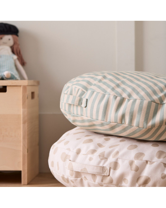 KIDS CONCEPT. Μαξιλάρι δαπέδου στρογγυλό 60cm με ρίγες