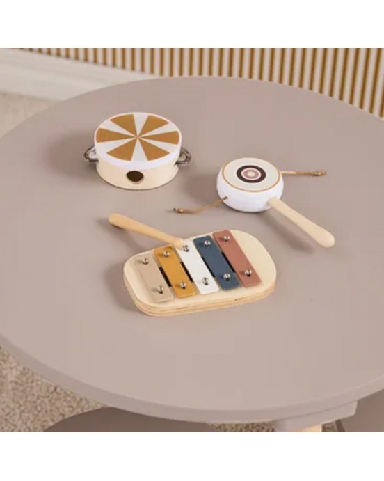 KIDS CONCEPT. Παιδικό σετ μουσικών οργάνων KID'S MUSIC (καφέ)