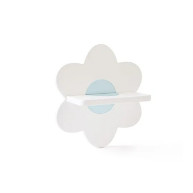 KIDS CONCEPT. Ξύλινο ράφι τοίχου λουλούδι KID'S BASE (λευκό)