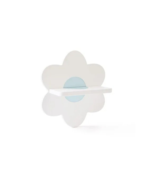 KIDS CONCEPT. Ξύλινο ράφι τοίχου λουλούδι KID'S BASE (λευκό)