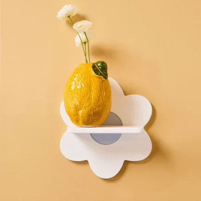 KIDS CONCEPT. Ξύλινο ράφι τοίχου λουλούδι KID'S BASE (λευκό)