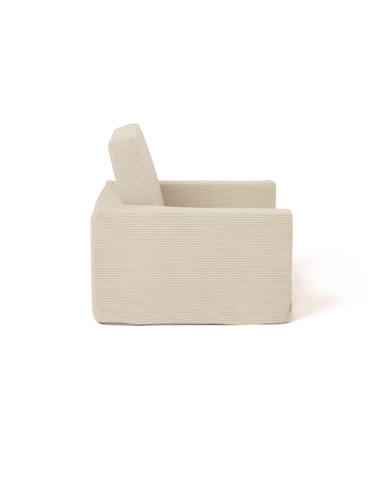 KIDS CONCEPT. Πτυσσόμενη πολυθρόνα KID'S BASE (κρεμ)