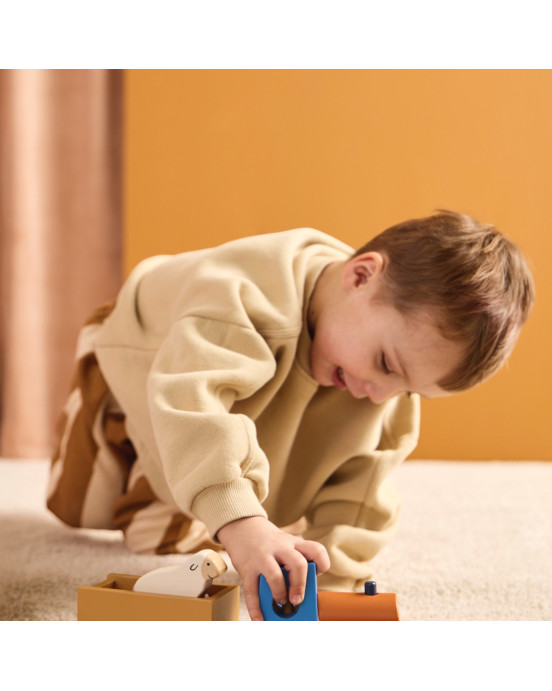 KIDS CONCEPT. Ξύλινο τρενάκι με ζώα της φάρμας AIDEN