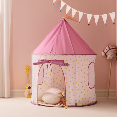 KIDS CONCEPT. Σκηνή παιχνιδιού (ροζ πουά)