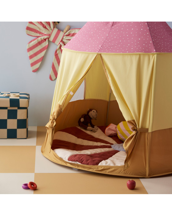 KIDS CONCEPT. Χαλάκι παιχνιδιού για σκηνή Circus (κόκκινο-λευκό)