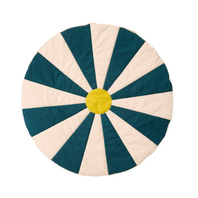 KIDS CONCEPT. Χαλάκι παιχνιδιού για σκηνή Circus (πετρόλ-λευκό)