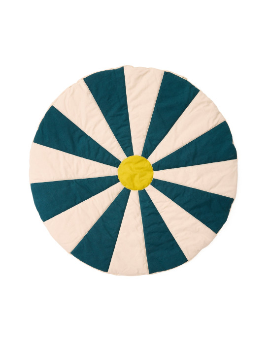 KIDS CONCEPT. Χαλάκι παιχνιδιού για σκηνή Circus (πετρόλ-λευκό)