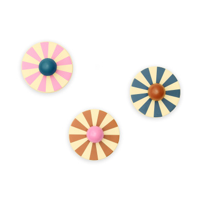 KIDS CONCEPT. Σετ 3 ξύλινες κρεμάστρες Circus