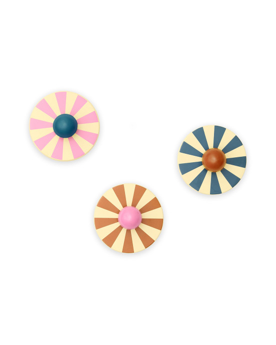 KIDS CONCEPT. Σετ 3 ξύλινες κρεμάστρες Circus